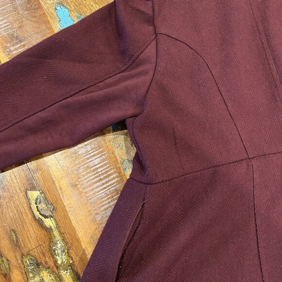 TORRID Women's Burgundy Red Military Style Coat 3 22/24 Peacoat - Picture 12 of 12